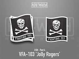 Kitsworld SAV Sticker - US Navy - VFA-103 Jolly Rogers 